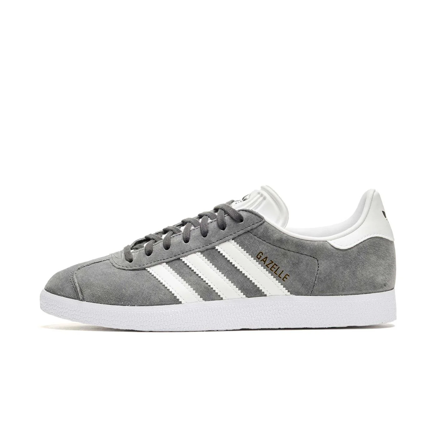 Adidas Gazelle Solid Grey/White/Metallic Gold - Image 4