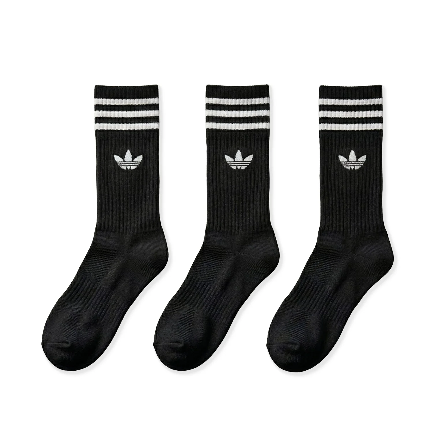 Adidas Originals 3S Crew S 3Pairs Black/Black/Black