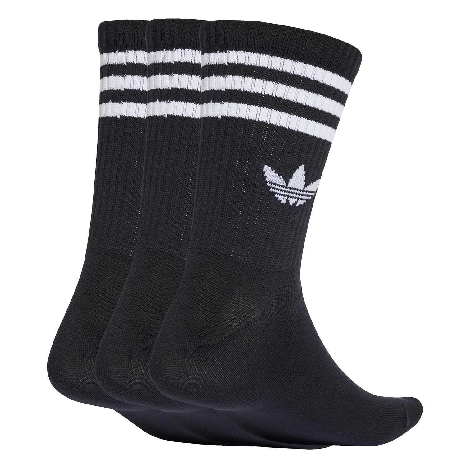 Adidas Originals 3S Crew S 3Pairs Black/Black/Black - Image 2