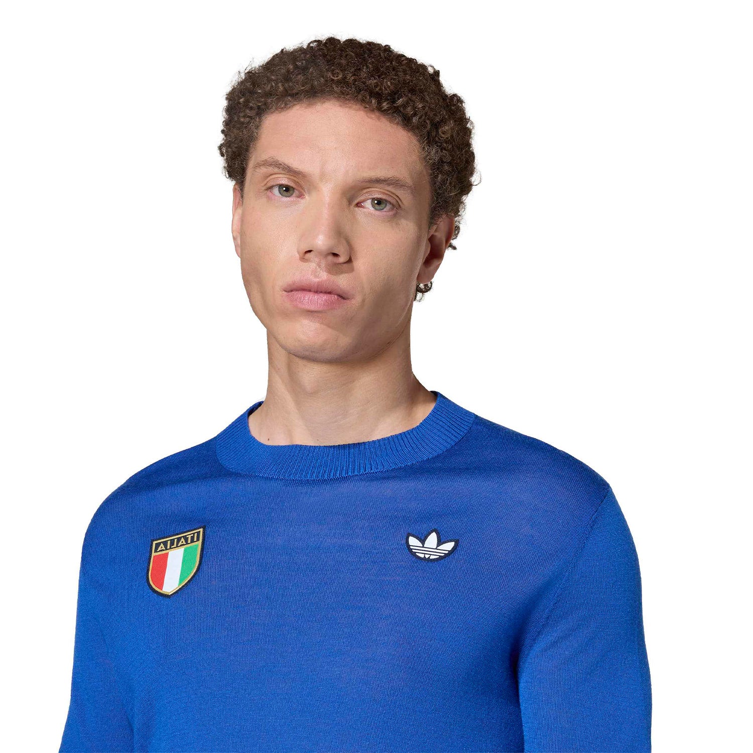 Adidas Originals FIGC 70s Jersey Royal Blue - Image 3