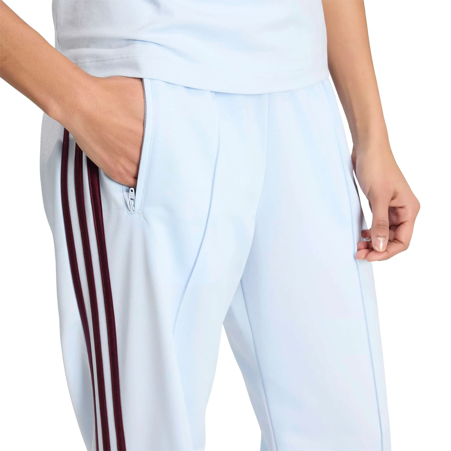 Adidas Originals Firebird Classic TP Crystal Sky/Maroon - Image 3