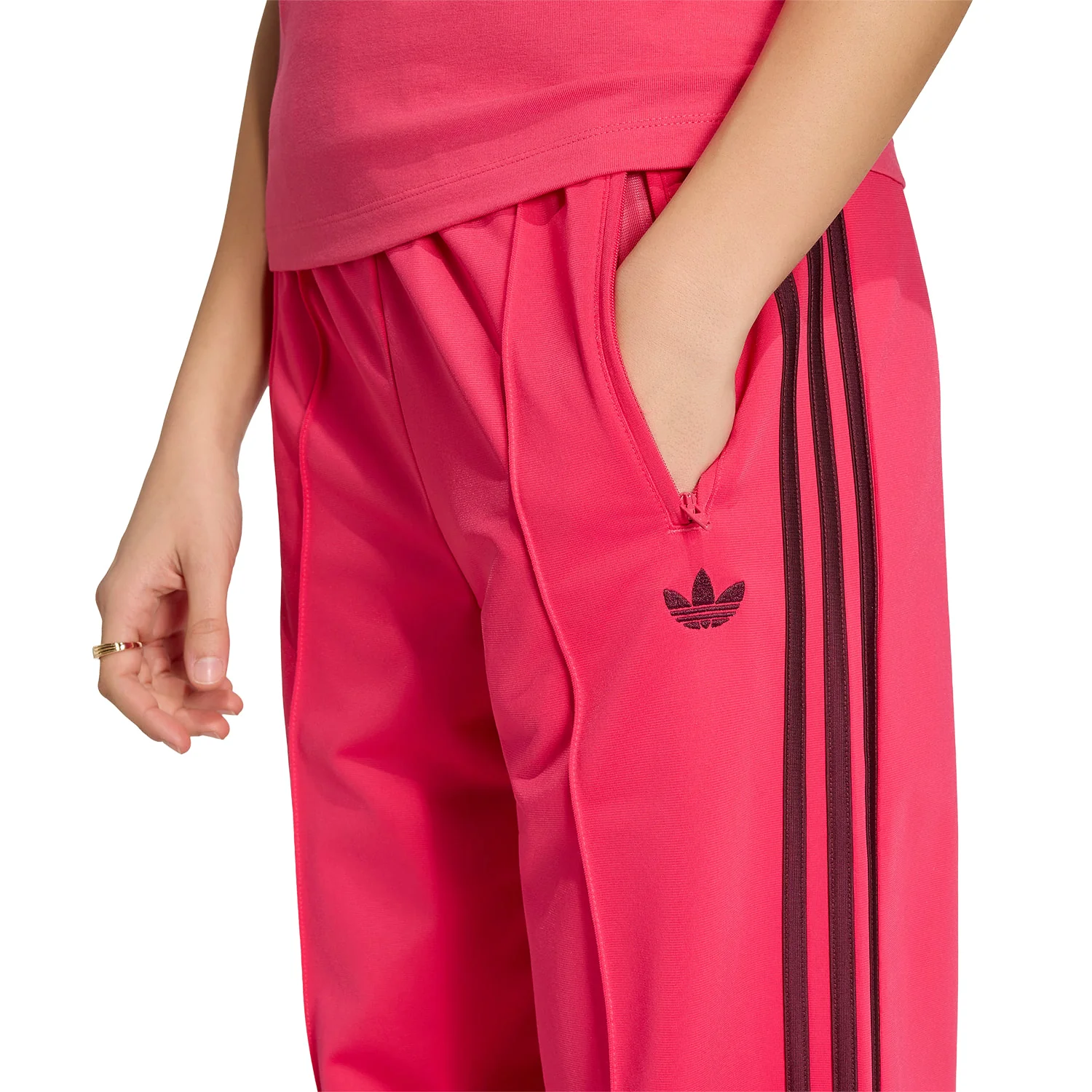 Adidas Originals Firebird Loose TP Power Pink/Maroon - Image 4