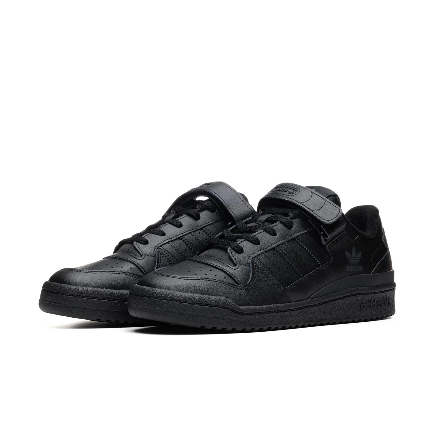 Adidas Originals Forum Low Core Black/Core Black/Core Black - Image 3
