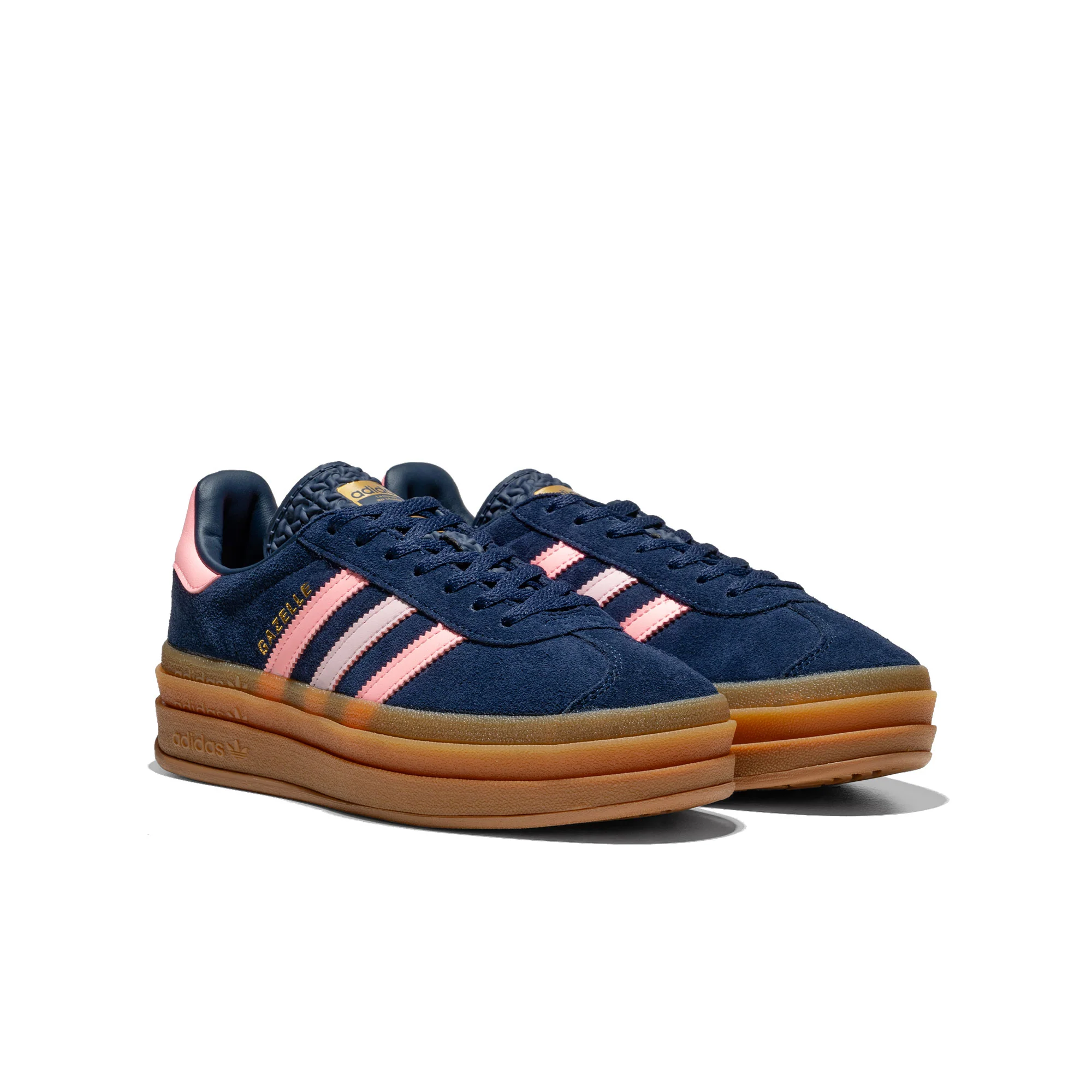 Adidas Originals Gazelle Bold J Night Indigo/Glow Pink/Gold - Image 2