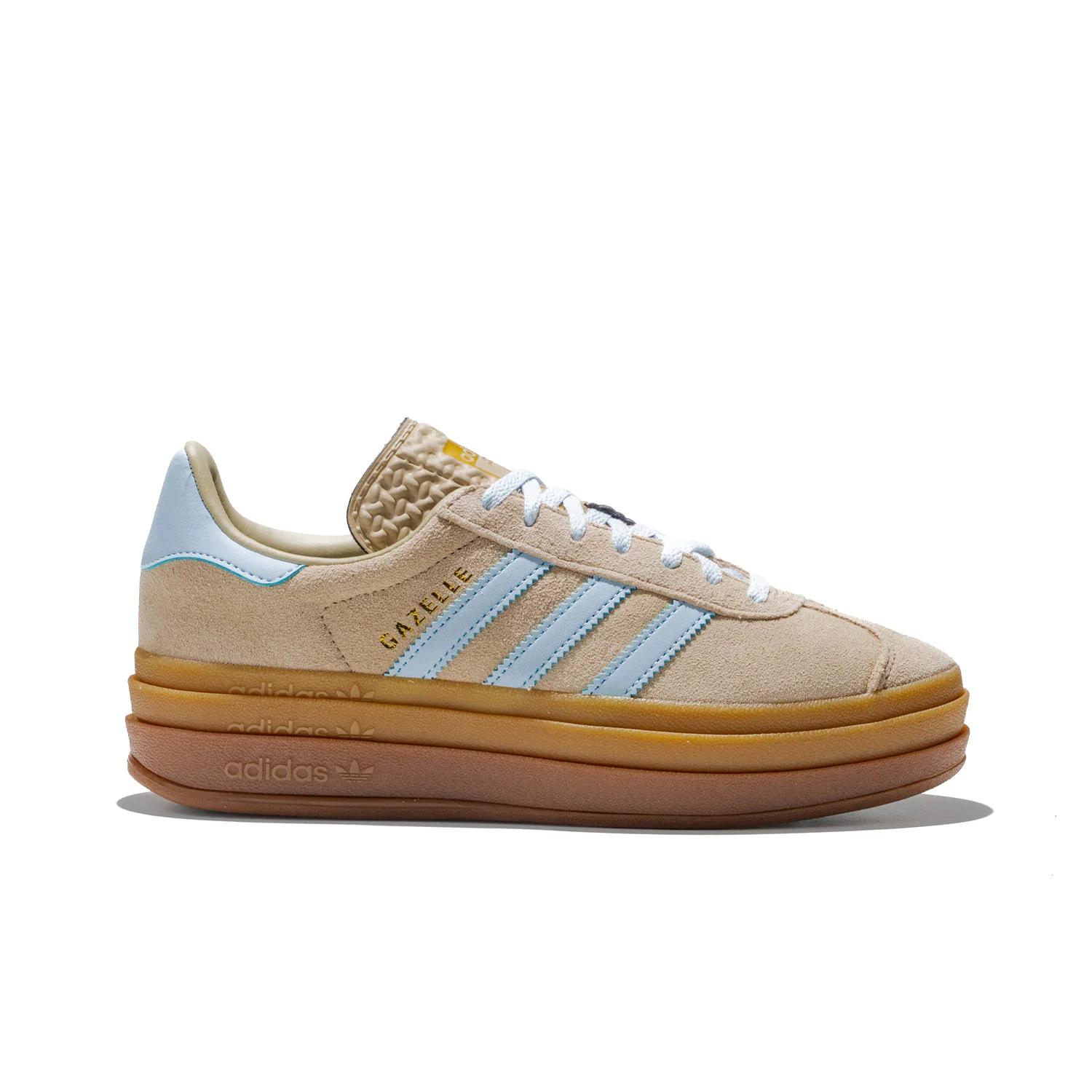 Adidas Originals Gazelle Bold W Stone Khaki/Crystal Sky/Gold