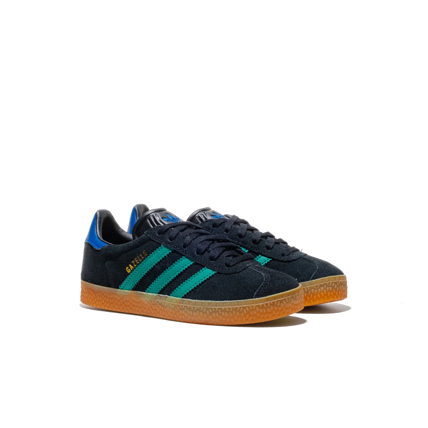 Adidas Originals Gazelle C Core Black/Equipment Green/Blue - Image 3