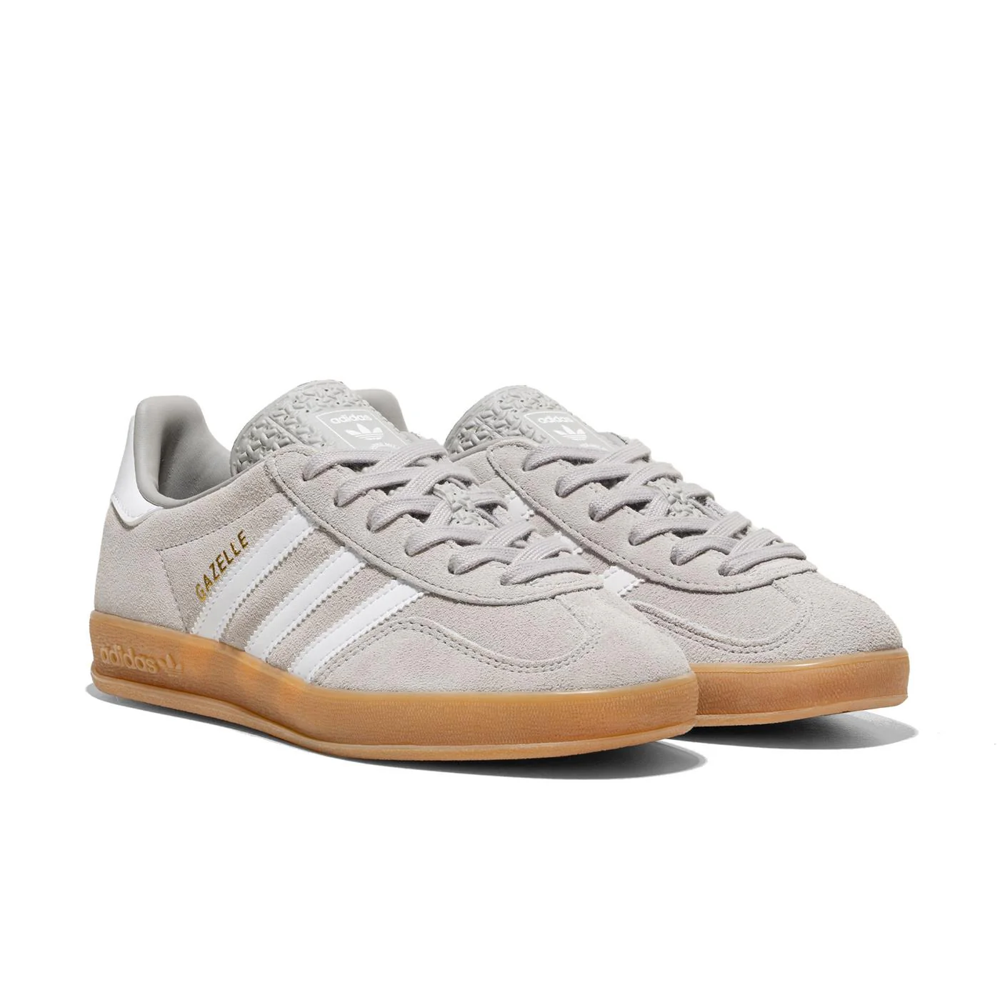 Adidas Originals Gazelle Indoor Grey Two/Ftwr White/Gold - Image 2
