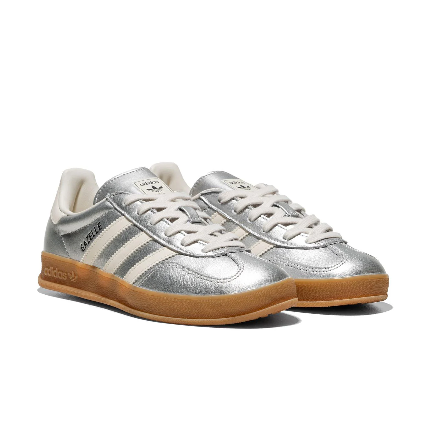 Adidas Originals Gazelle Indoor Silver Metallic/Core White - Image 2