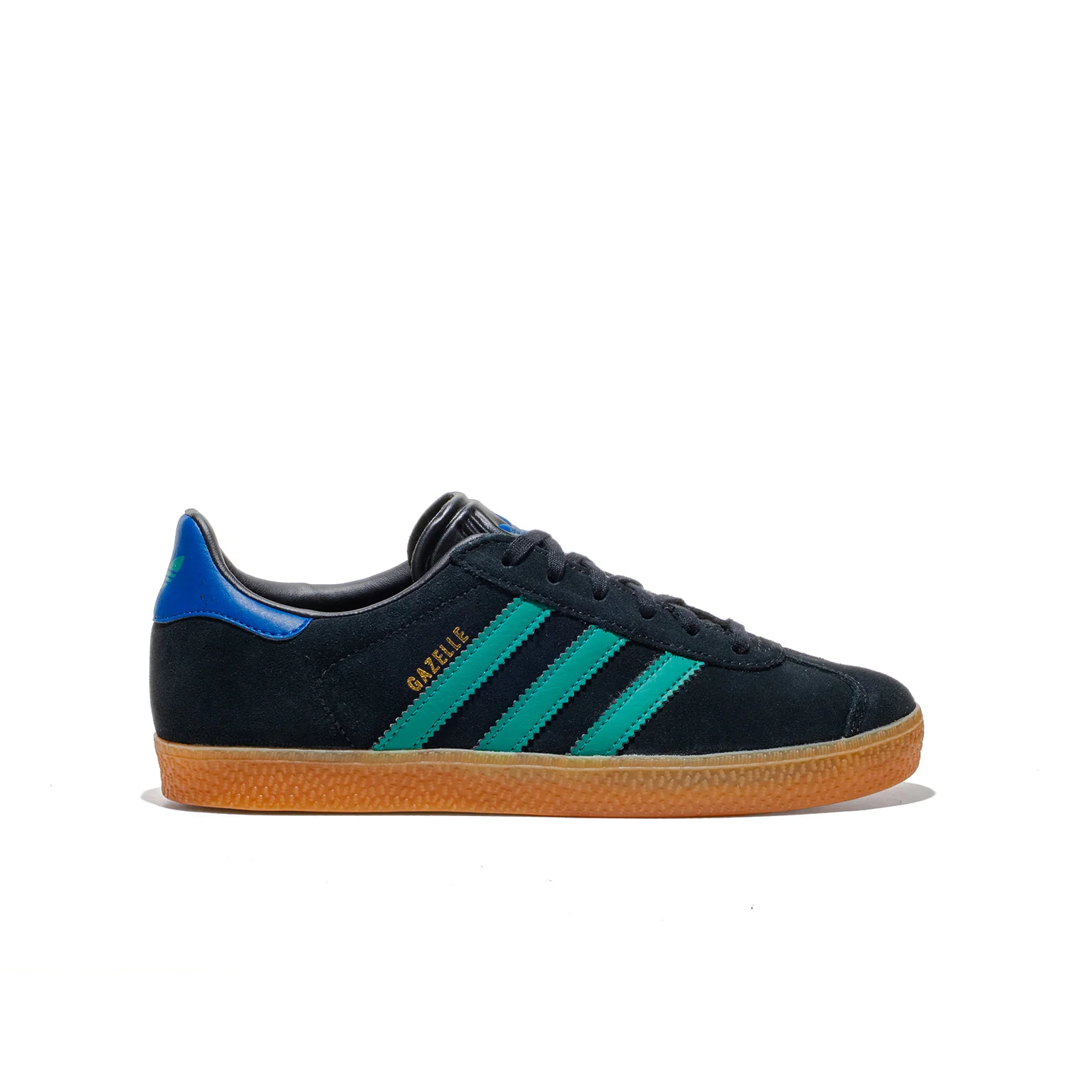 Adidas Originals Gazelle J Core Black/Equipment Green/Blue