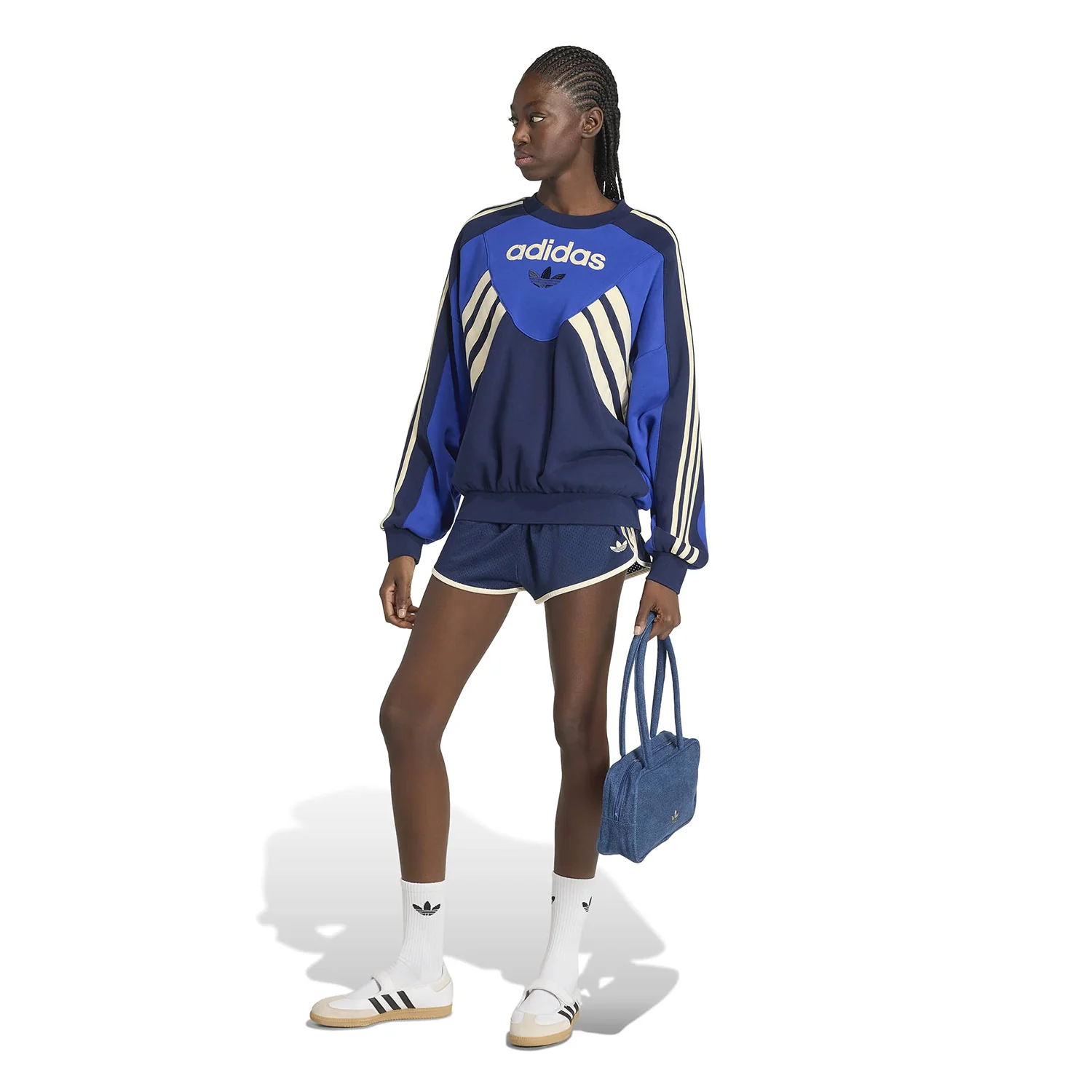 Adidas Originals Graphic Crew Bold Blue/Night Indigo - Image 3