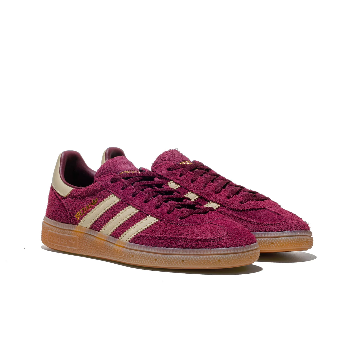 Adidas Originals Handball Spezial W Maroon/Warm Vanilla/Gold - Image 3