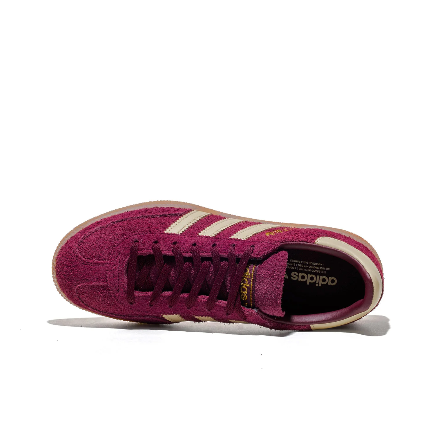 Adidas Originals Handball Spezial W Maroon/Warm Vanilla/Gold - Image 5