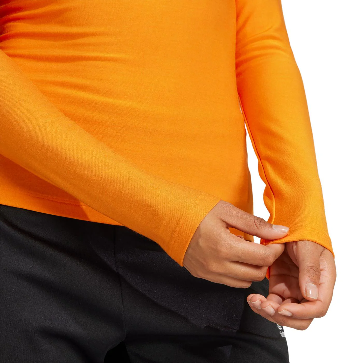 Adidas Originals LS 3S Tee Unity Orange - Image 4