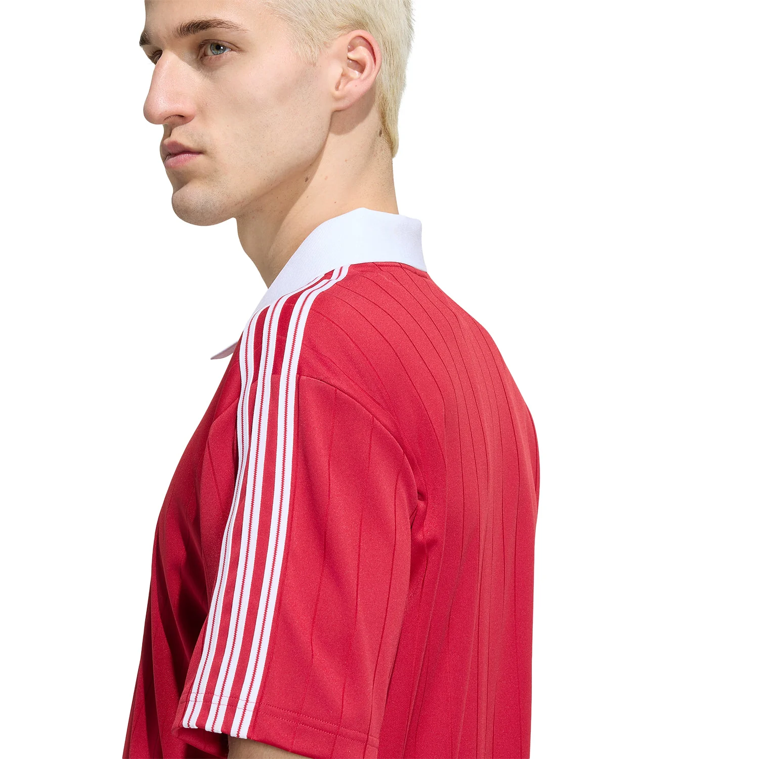 Adidas Originals Pinstripe Jersey Team Victory Red/White - Image 4
