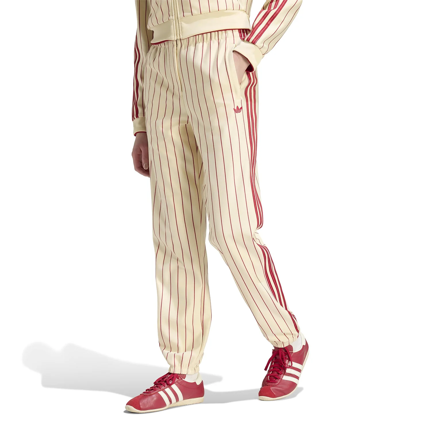 Adidas Originals Pinstripe TP Warm Vanilla/Team Victory Red