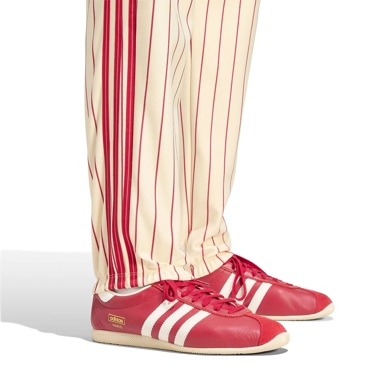 Adidas Originals Pinstripe TP Warm Vanilla/Team Victory Red - Image 4