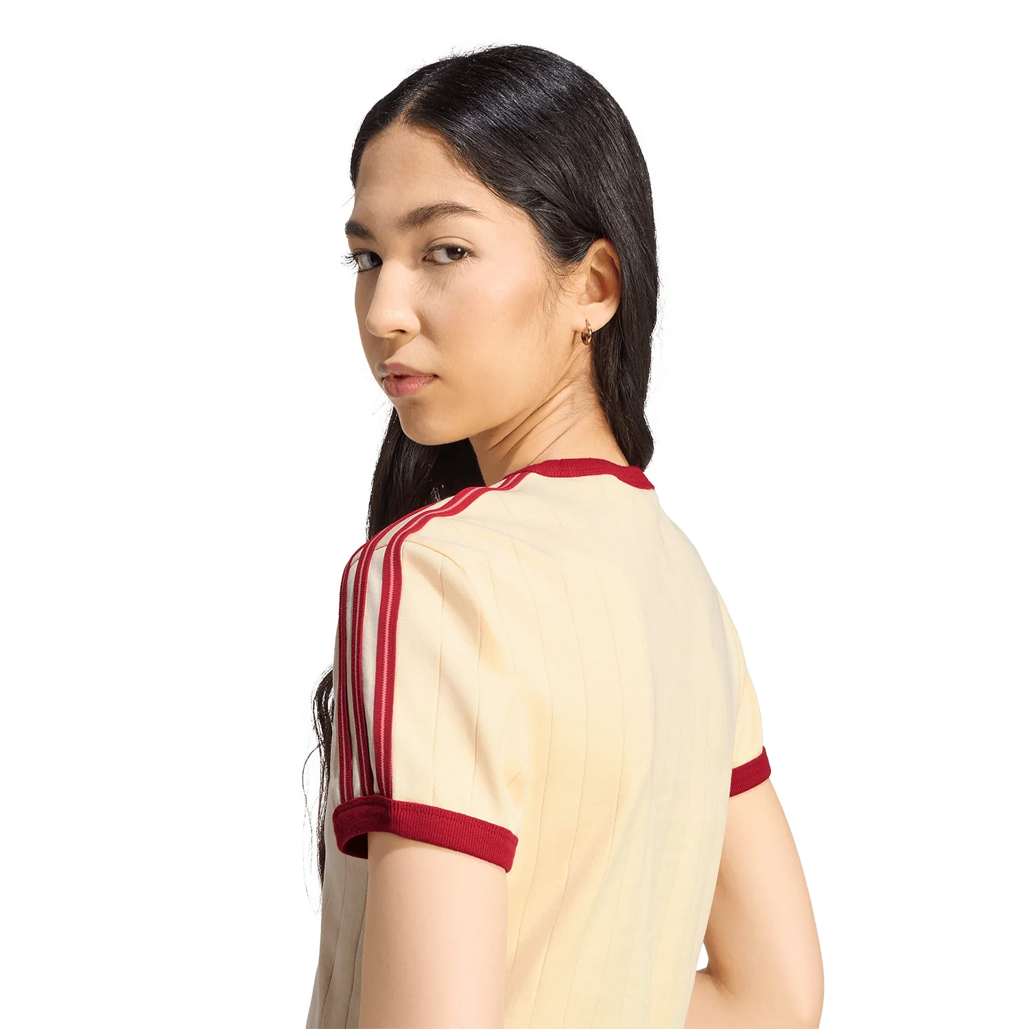 Adidas Originals PStripe SS Tee Warm Vanilla - Image 5