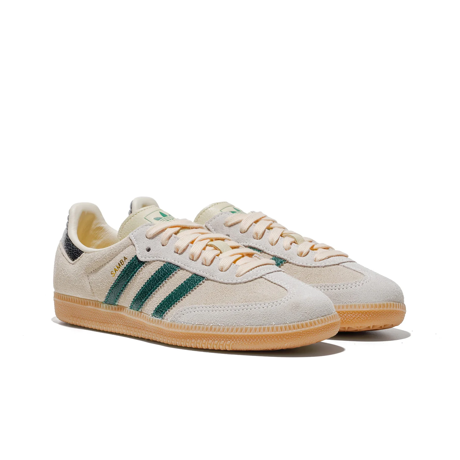 Adidas Originals Samba OG Cream White/Collegiate Green/Beige - Image 3