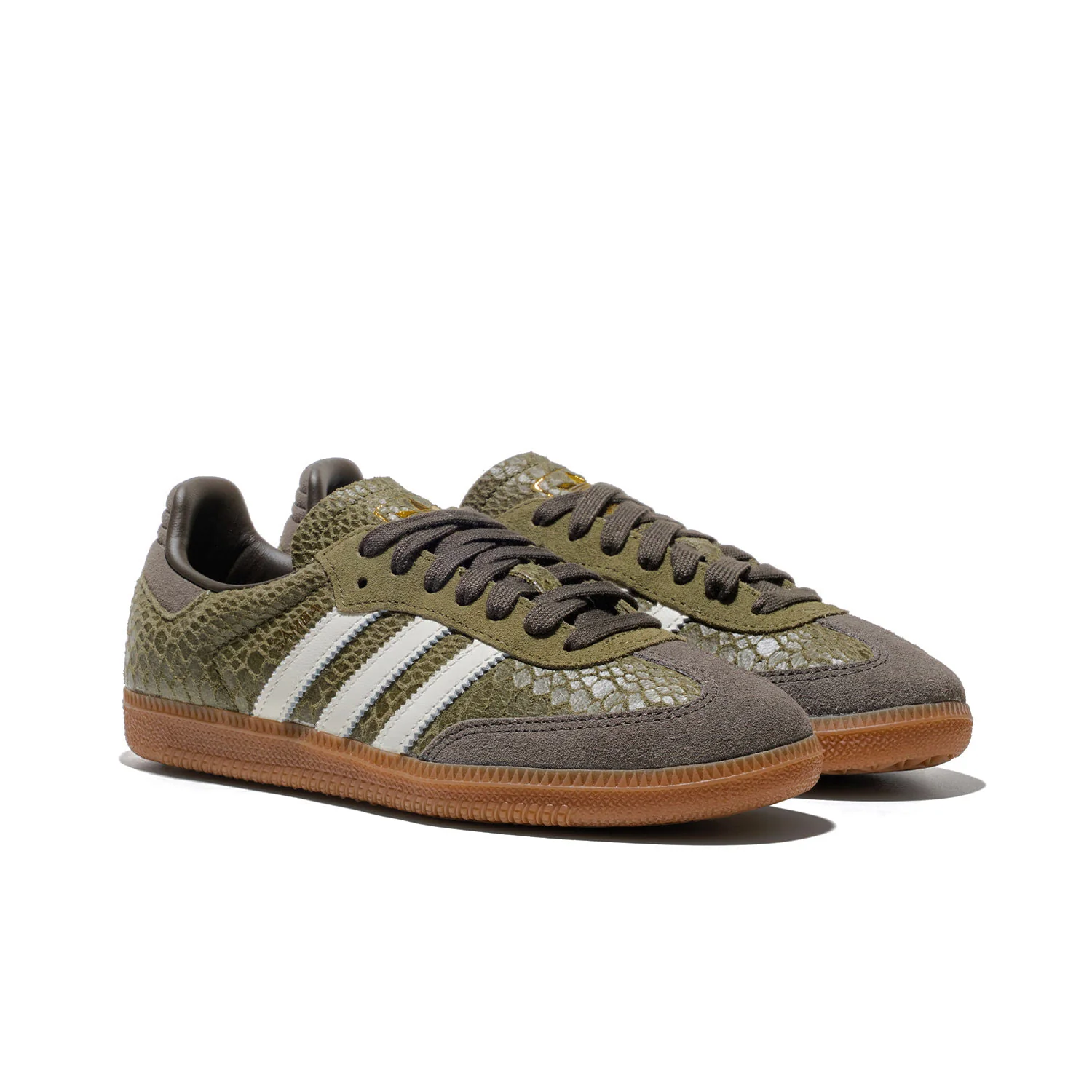 Adidas Originals Samba OG Focus Olive/Off White/Gum - Image 3