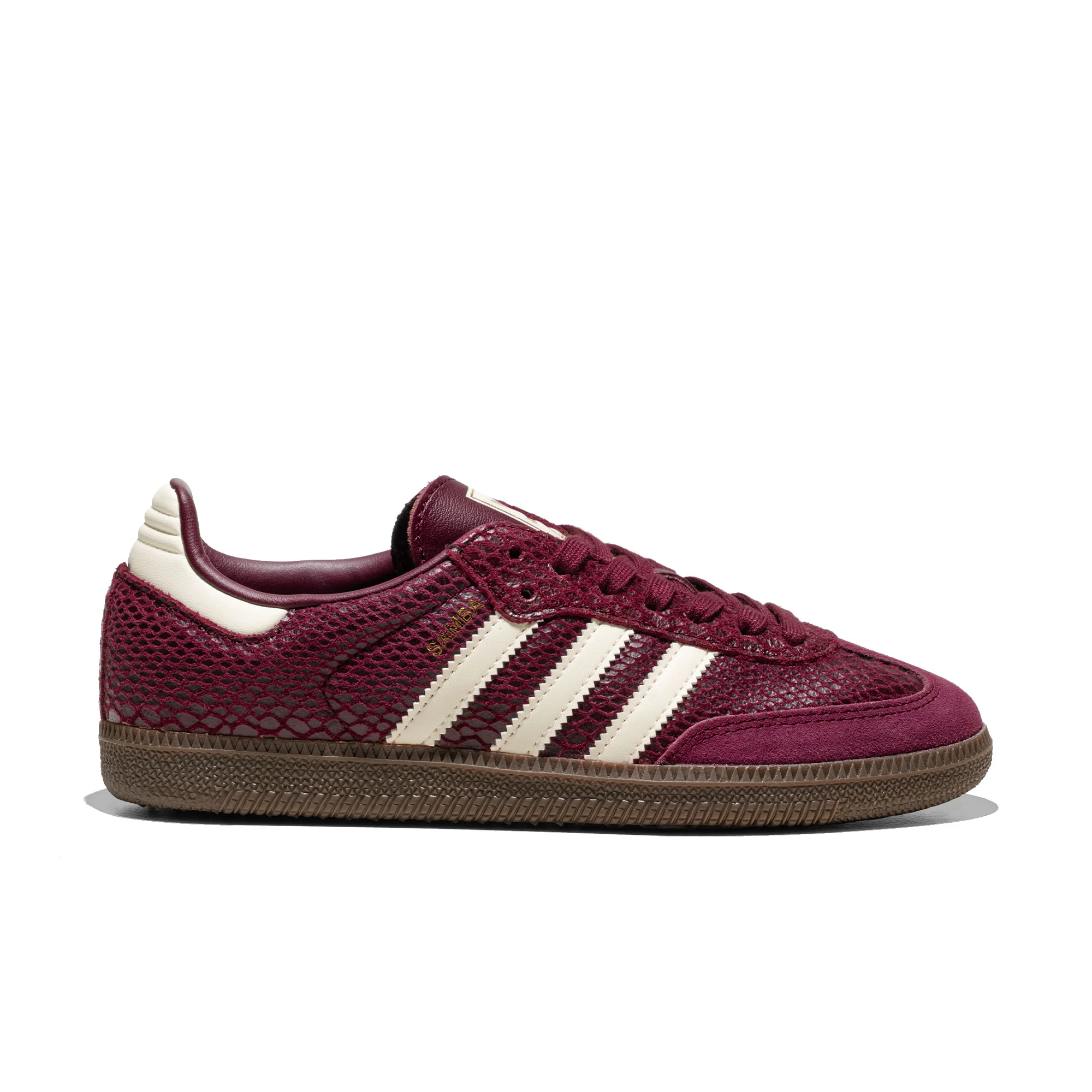 Adidas Originals Samba OG W Maroon/Cream White/Gold Metallic