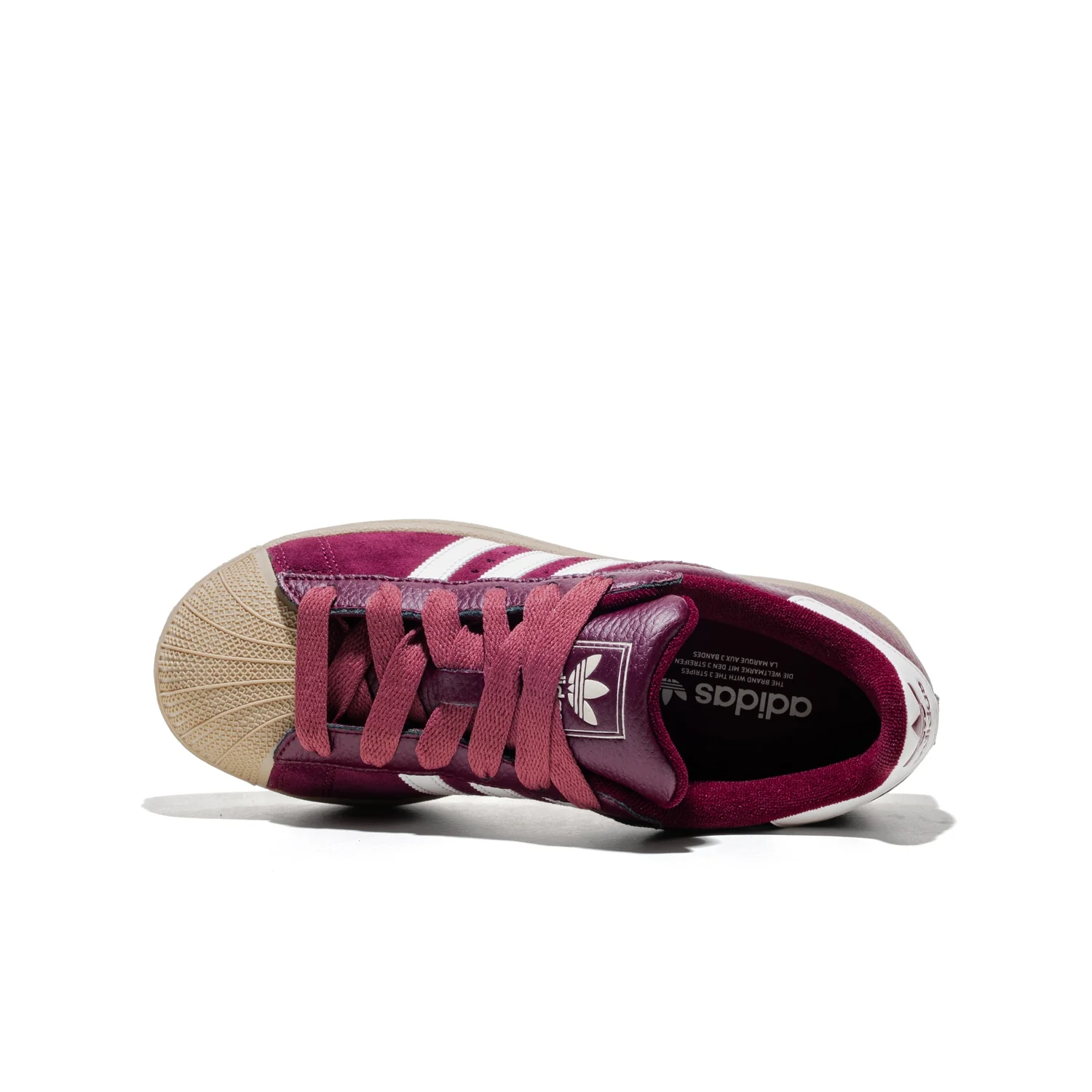 Adidas Originals Superstar II J Maroon/Core White/Khaki - Image 5