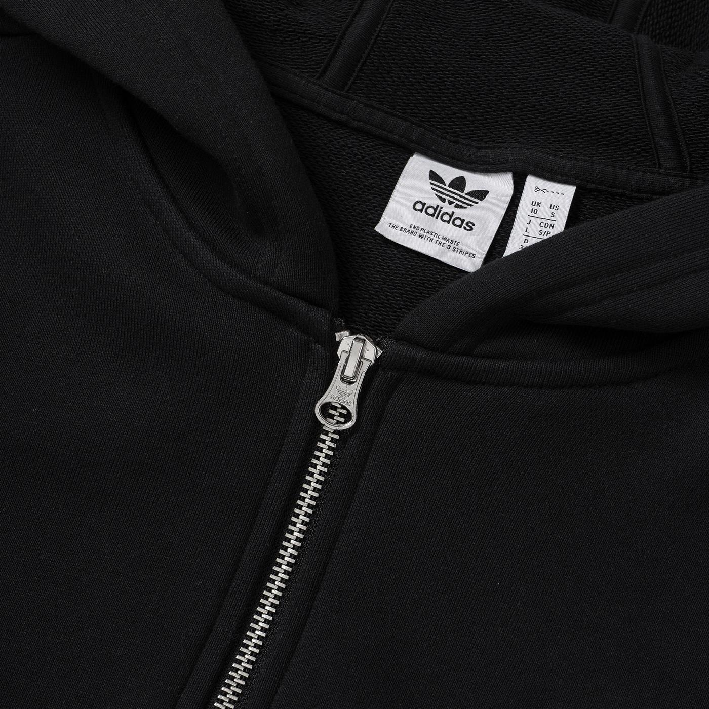 Adidas Zip Hoodie Black - Image 3