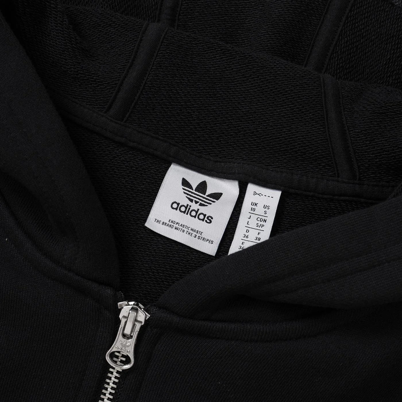 Adidas Zip Hoodie Black - Image 4