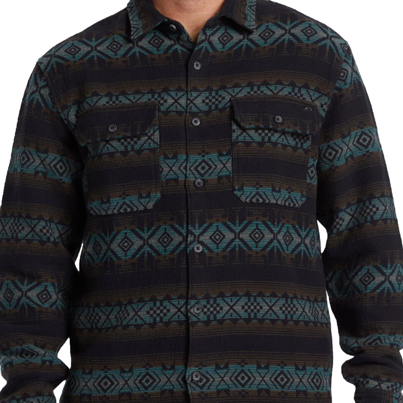 Billabong Offshore Jacquard Flannel Shirt Black - Image 3
