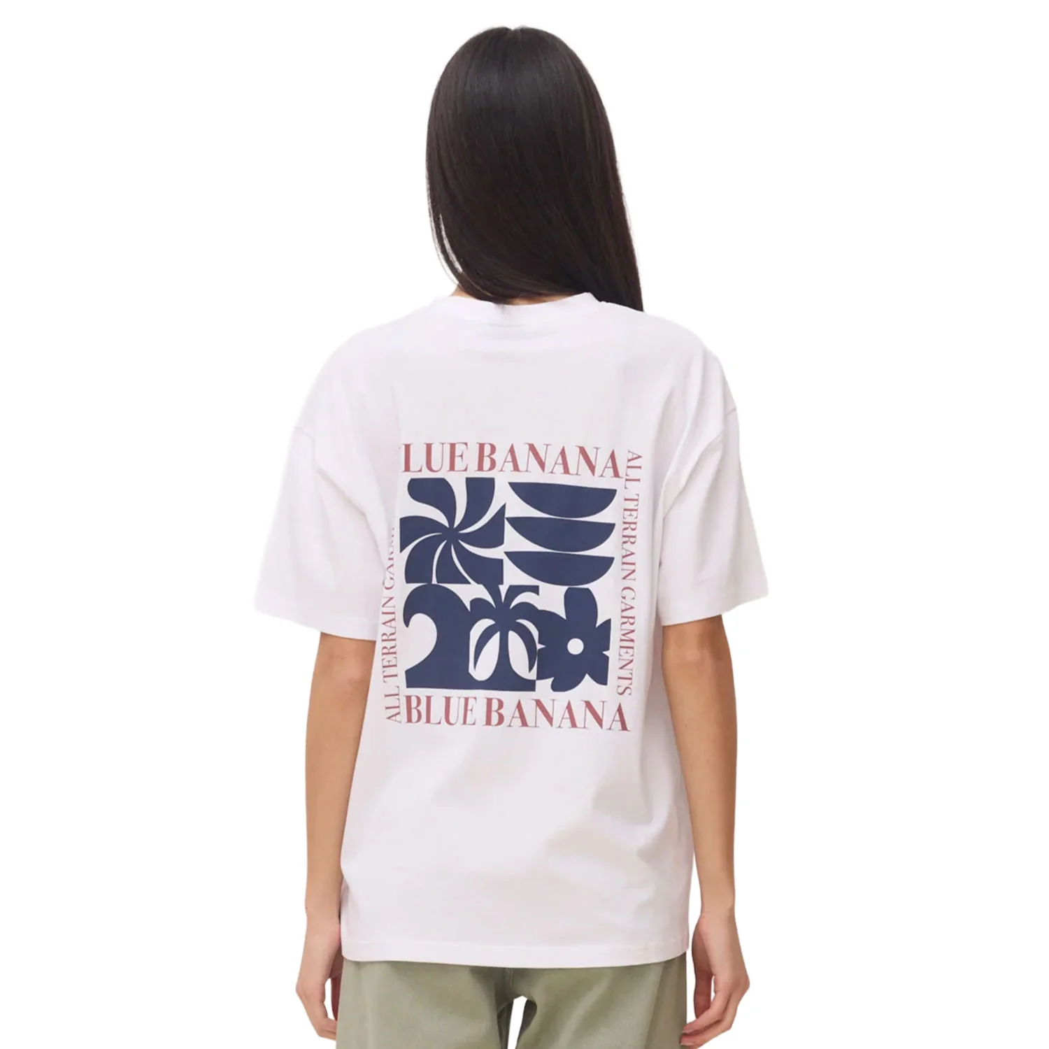 Blue Banana Glance Tee White - Image 4