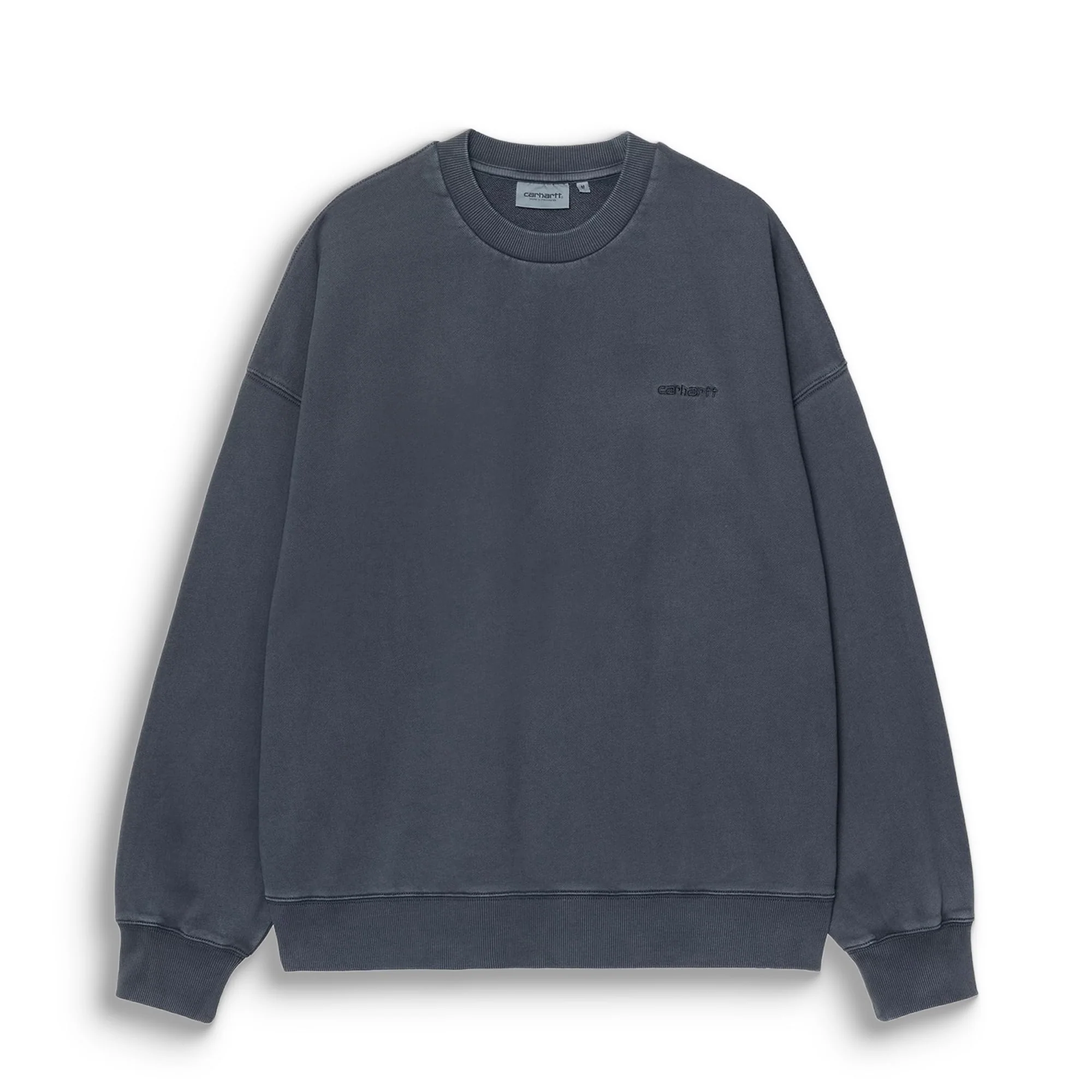Carhartt WIP Benton Sweat Carbon garment dyed