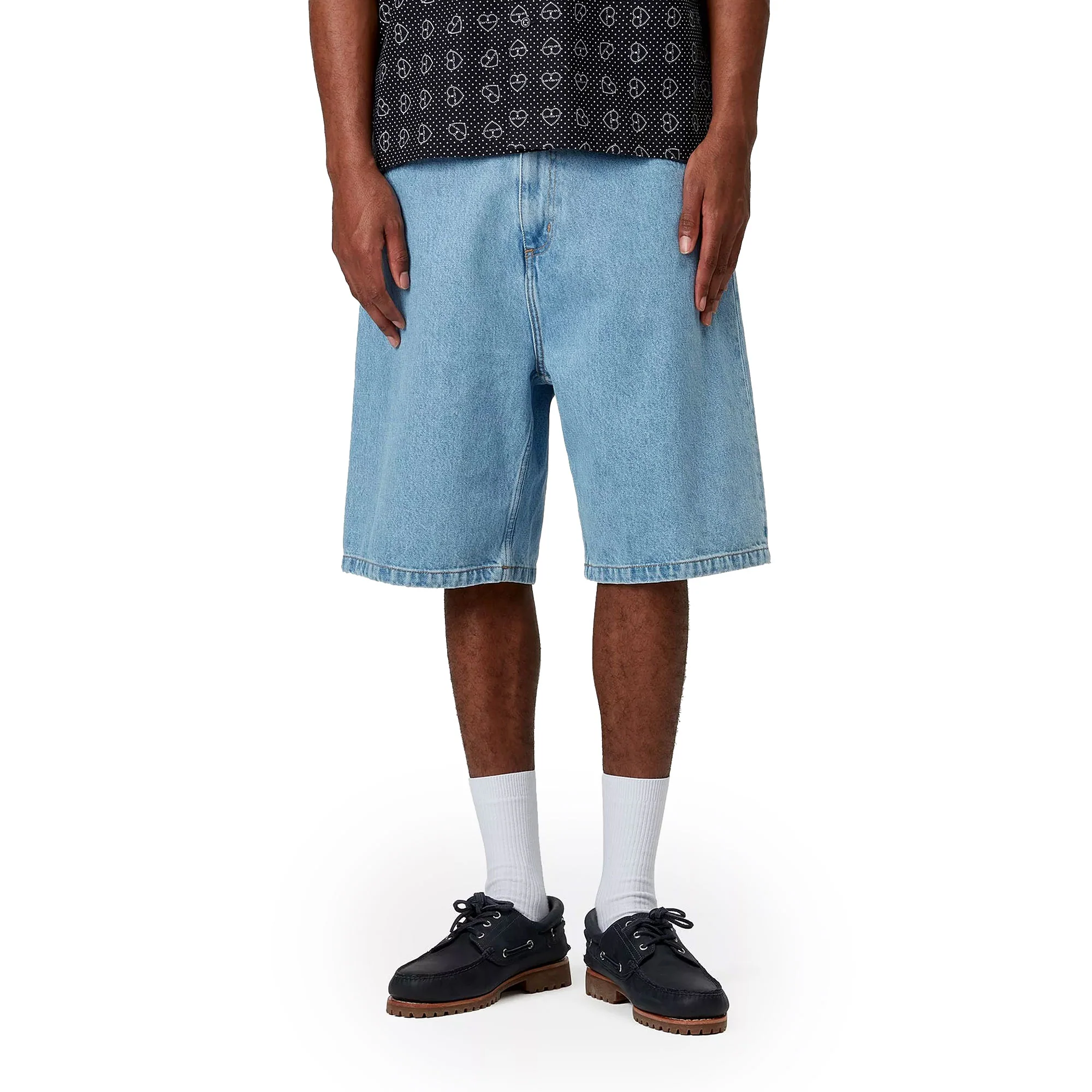 Carhartt WIP Brandon Short Blue stone bleached