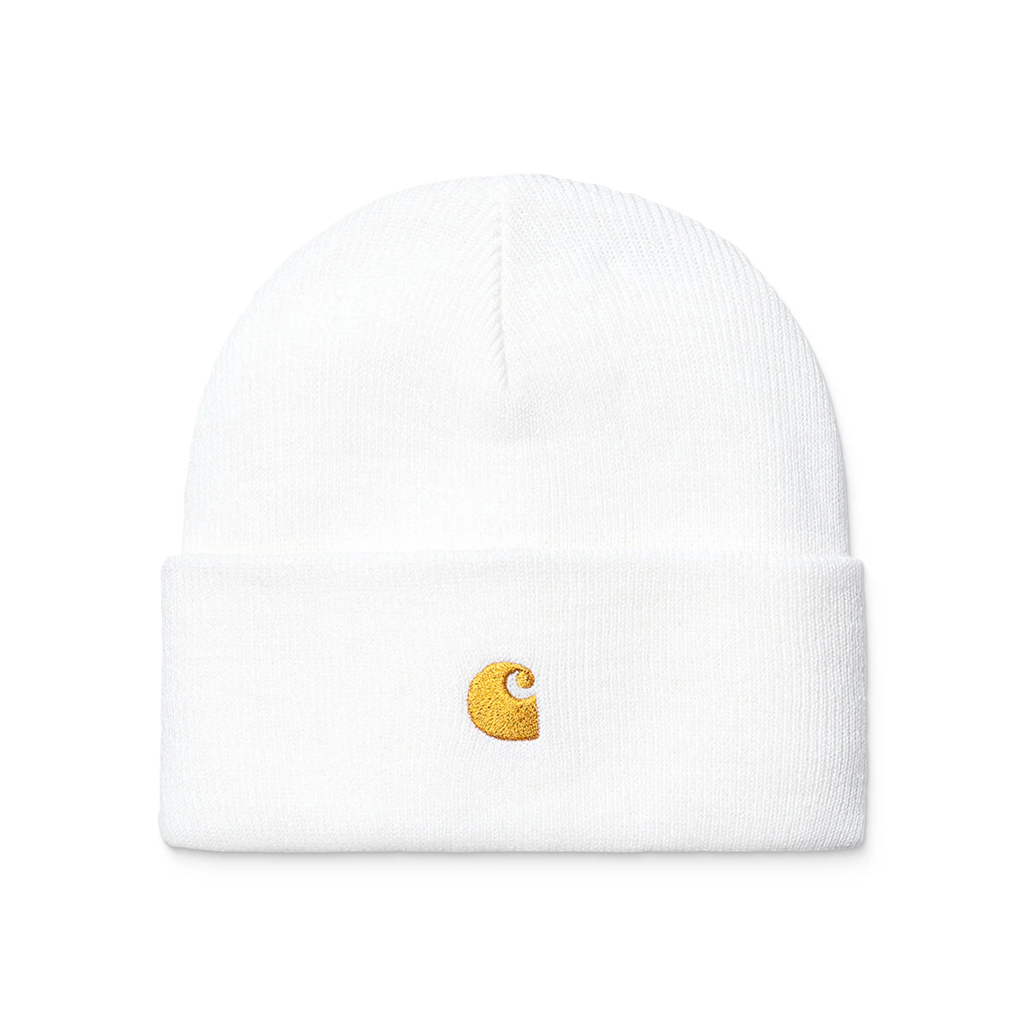 Carhartt WIP Chase Beanie White/Gold