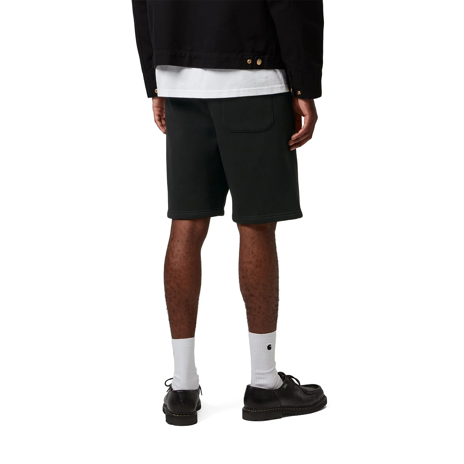 Carhartt WIP Chase Sweat Short Black/Gold - Image 2
