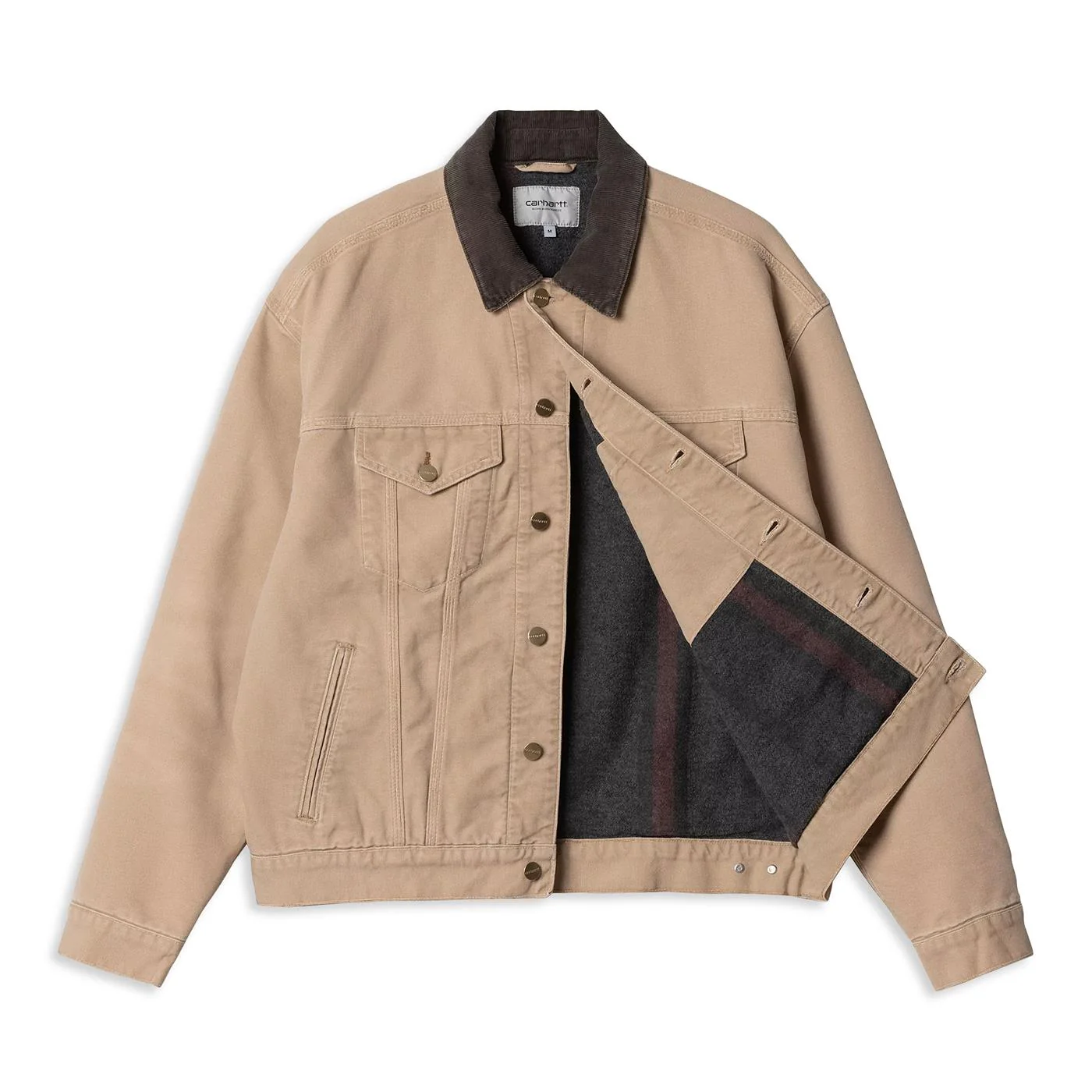 Carhartt WIP Dayton Trucker Jacket Dusty Hamilton Brown - Image 3