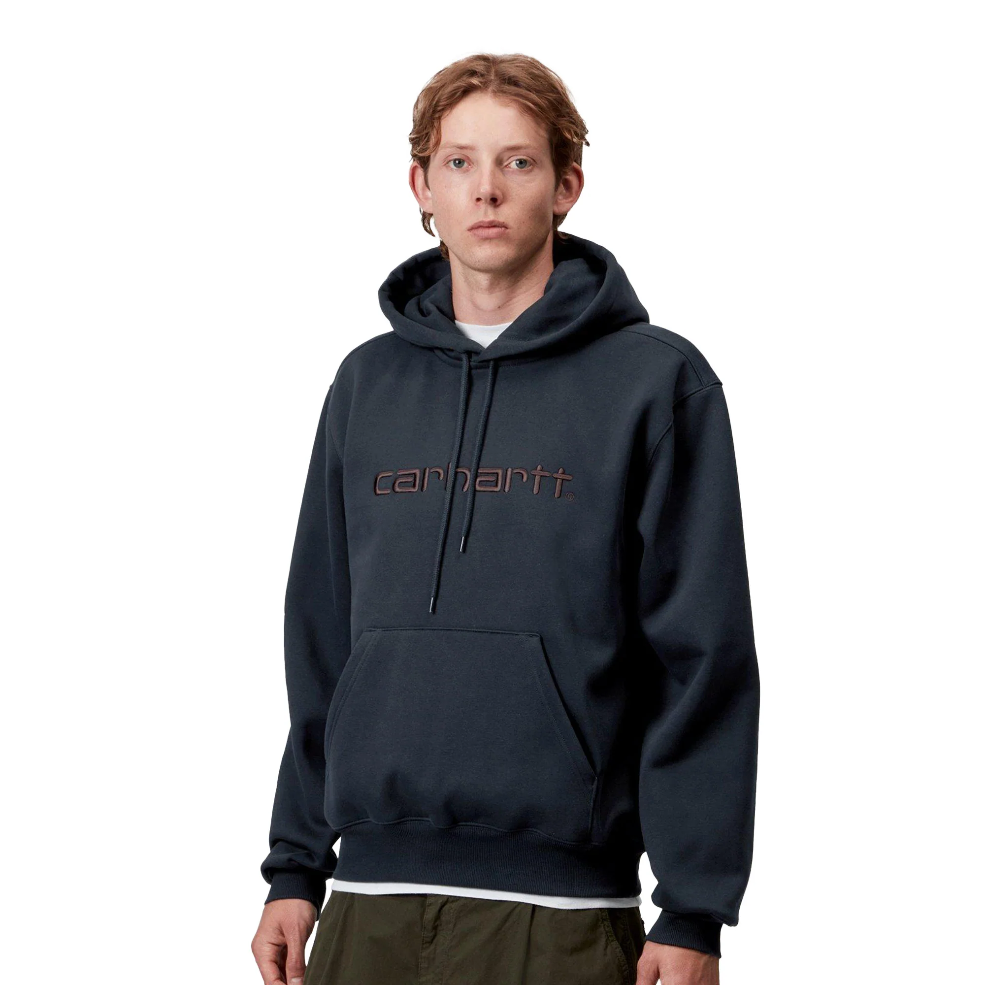 Carhartt WIP Hooded Carhartt Sweat Deep Night/Palisander