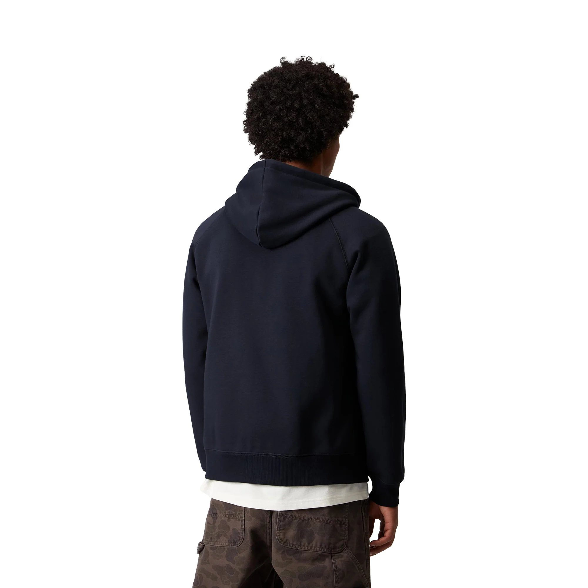 Carhartt WIP Hooded Chase Jacket Dark Navy/Gold - Image 2