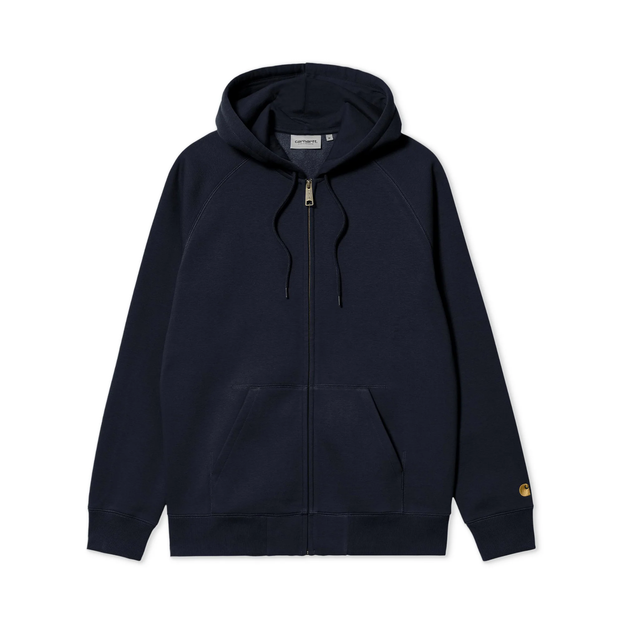 Carhartt WIP Hooded Chase Jacket Dark Navy/Gold - Image 3