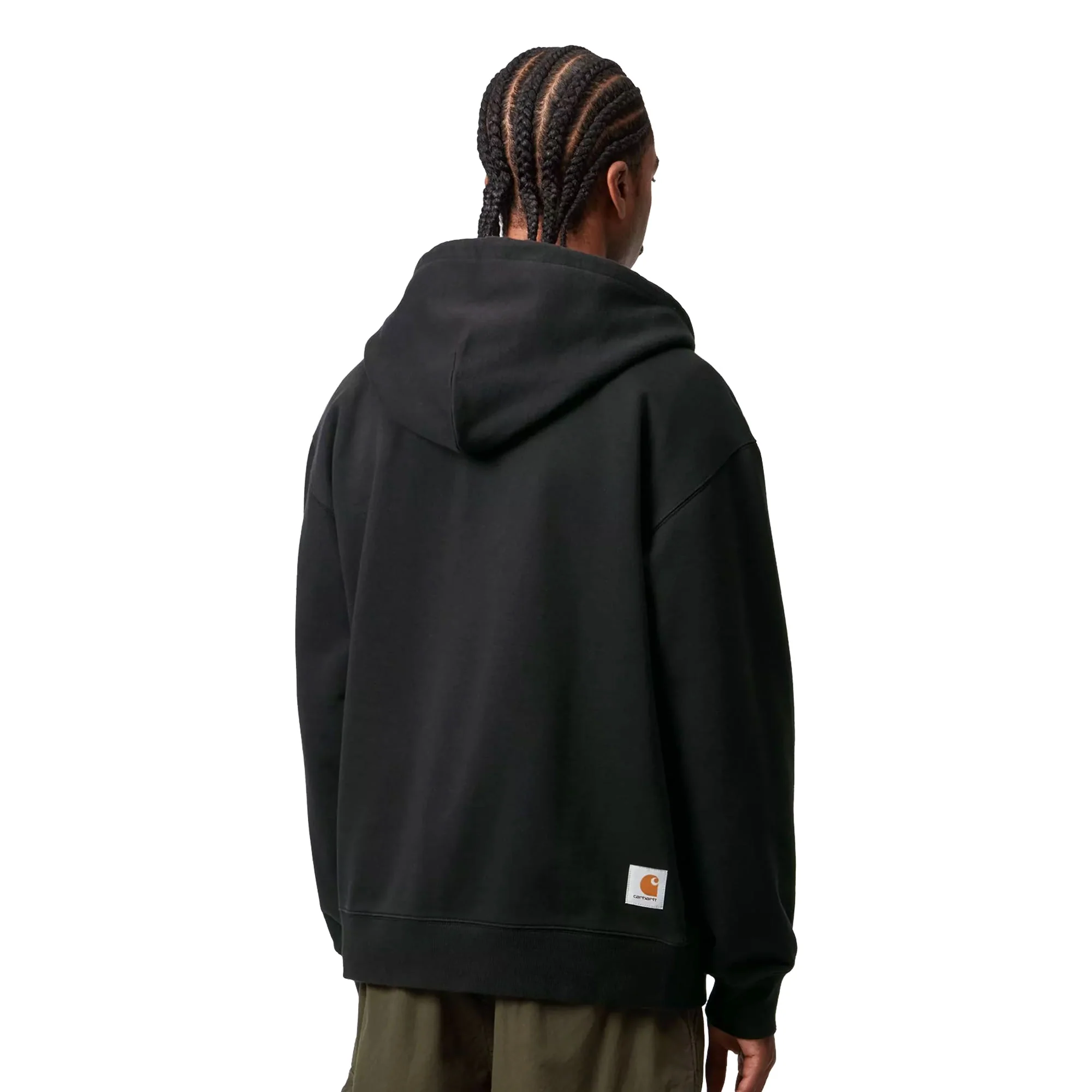 Carhartt WIP Hooded Mini Wip Sweat Jacket Black stone washed - Image 2
