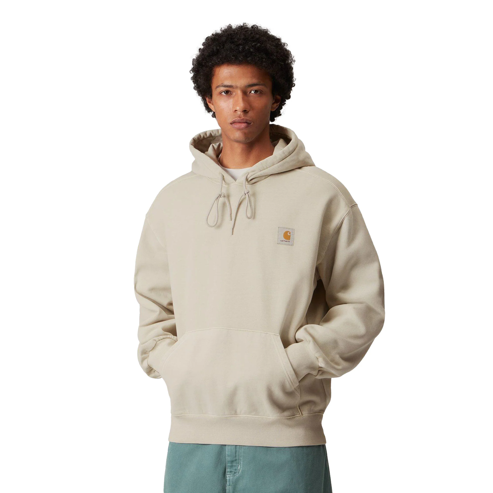 Carhartt WIP Hooded Vista Sweat Fleur De Sel garment dyed