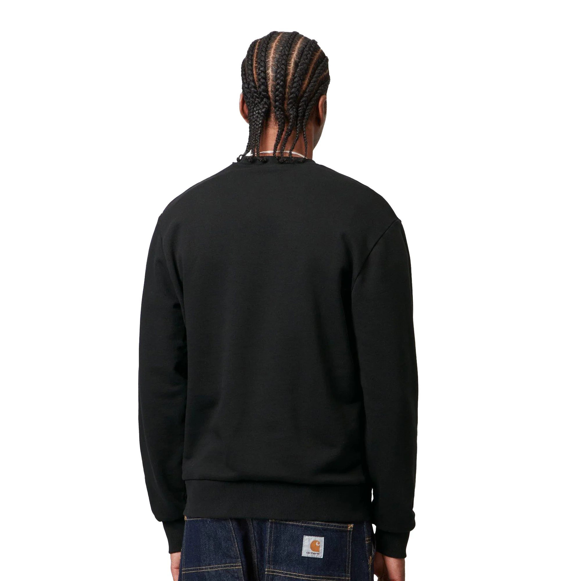 Carhartt WIP Script Embroidery Sweat Black/White - Image 2