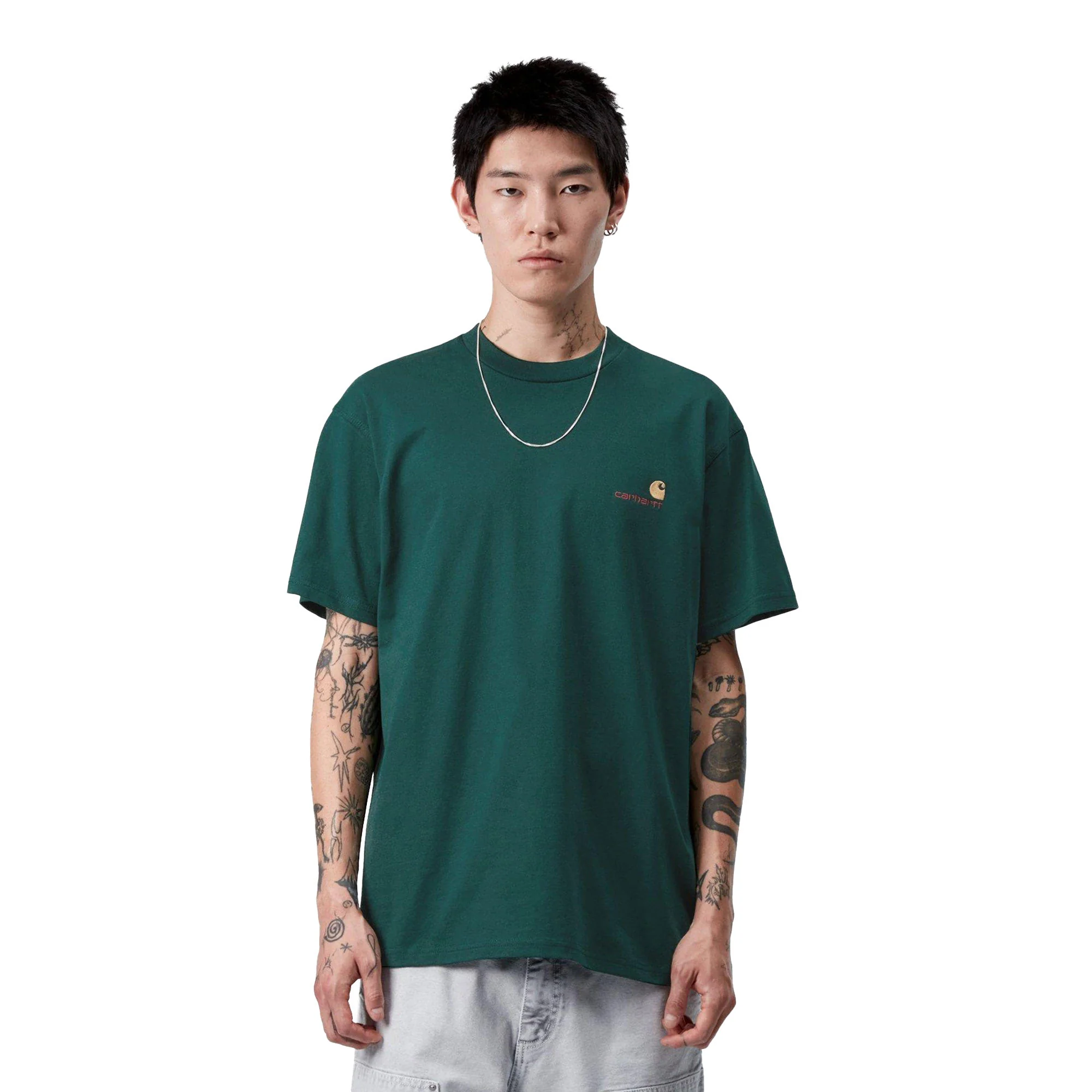 Carhartt WIP S/S American Script T-Shirt Dark Fir