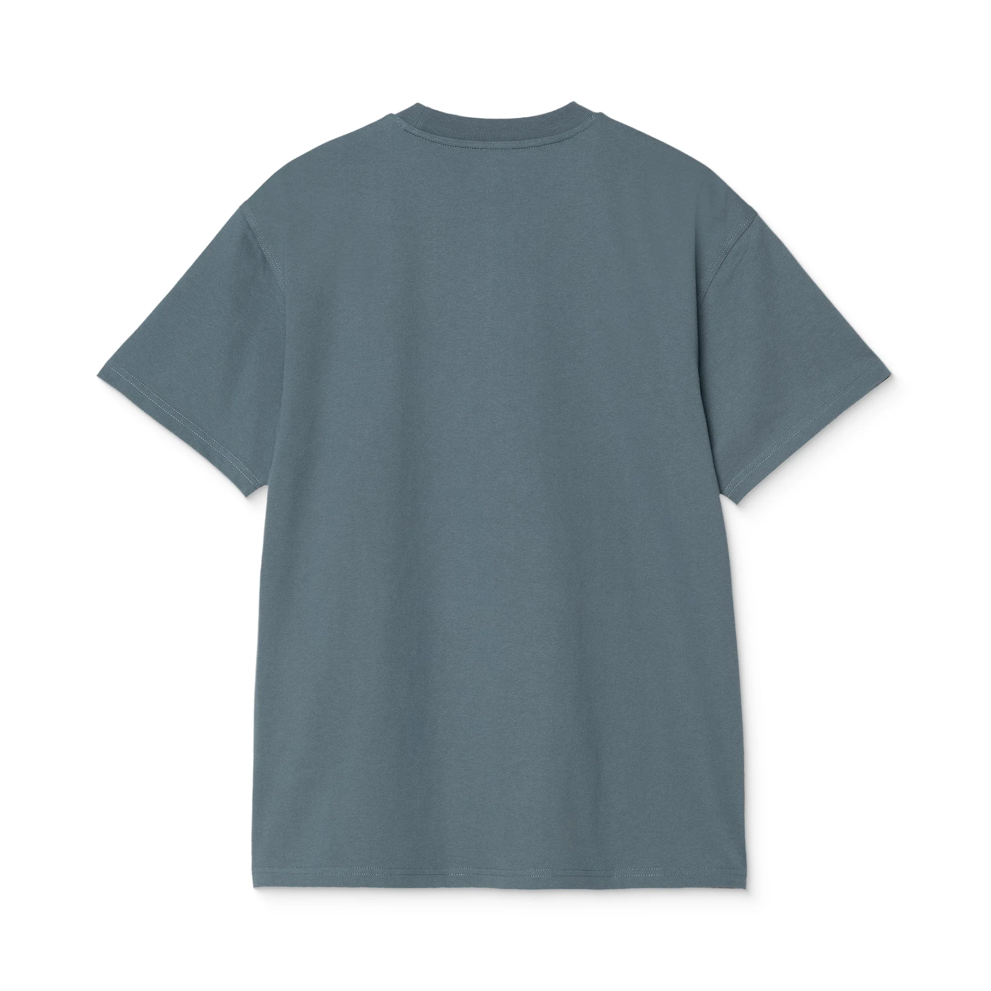Carhartt WIP S/S American Script T-Shirt Office Blue - Image 4