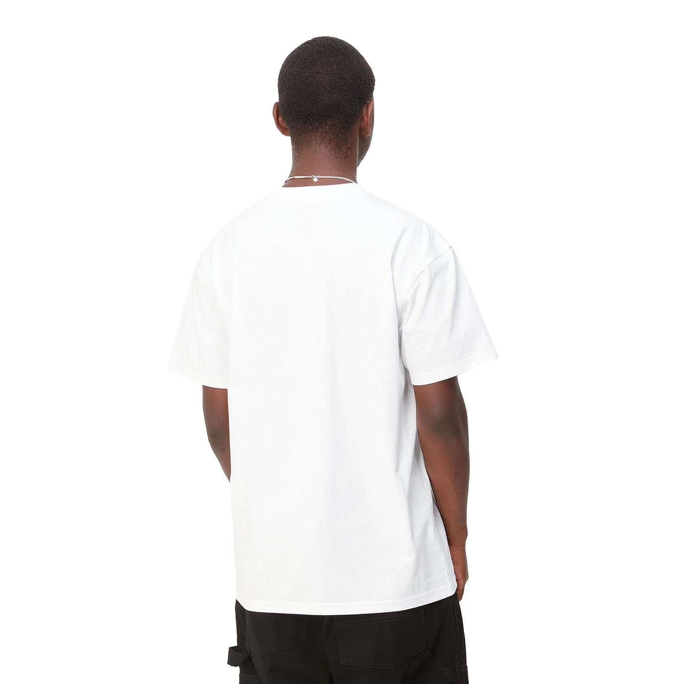 Carhartt WIP S/S American Script T-Shirt White - Image 2