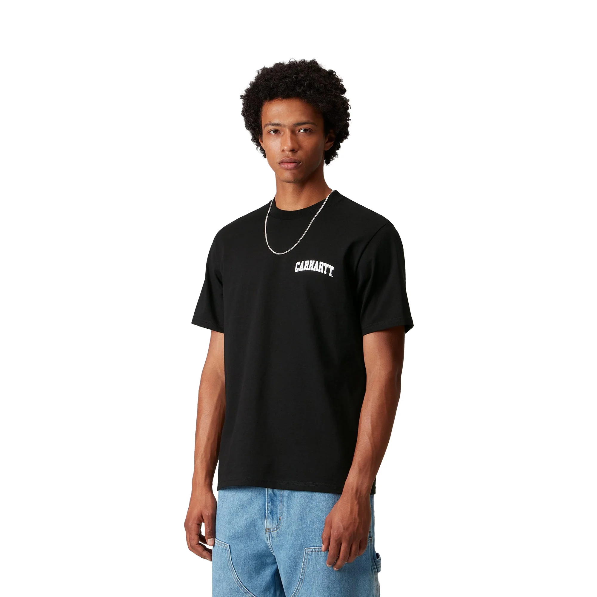 Carhartt WIP S/S University Script T-Shirt Black/White