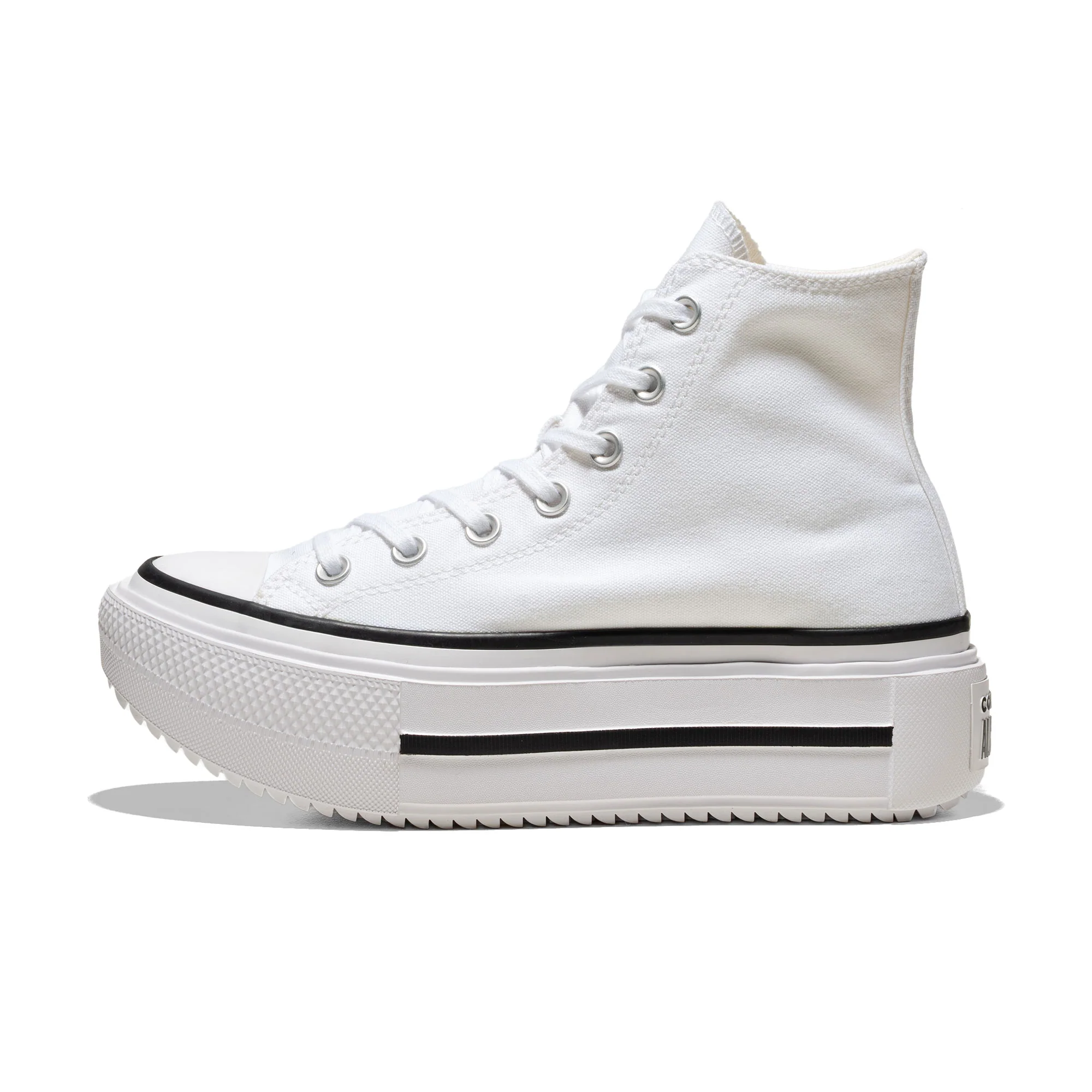 Converse Chuck Taylor All Star Lift Double Stack Hi White/Bl - Image 3
