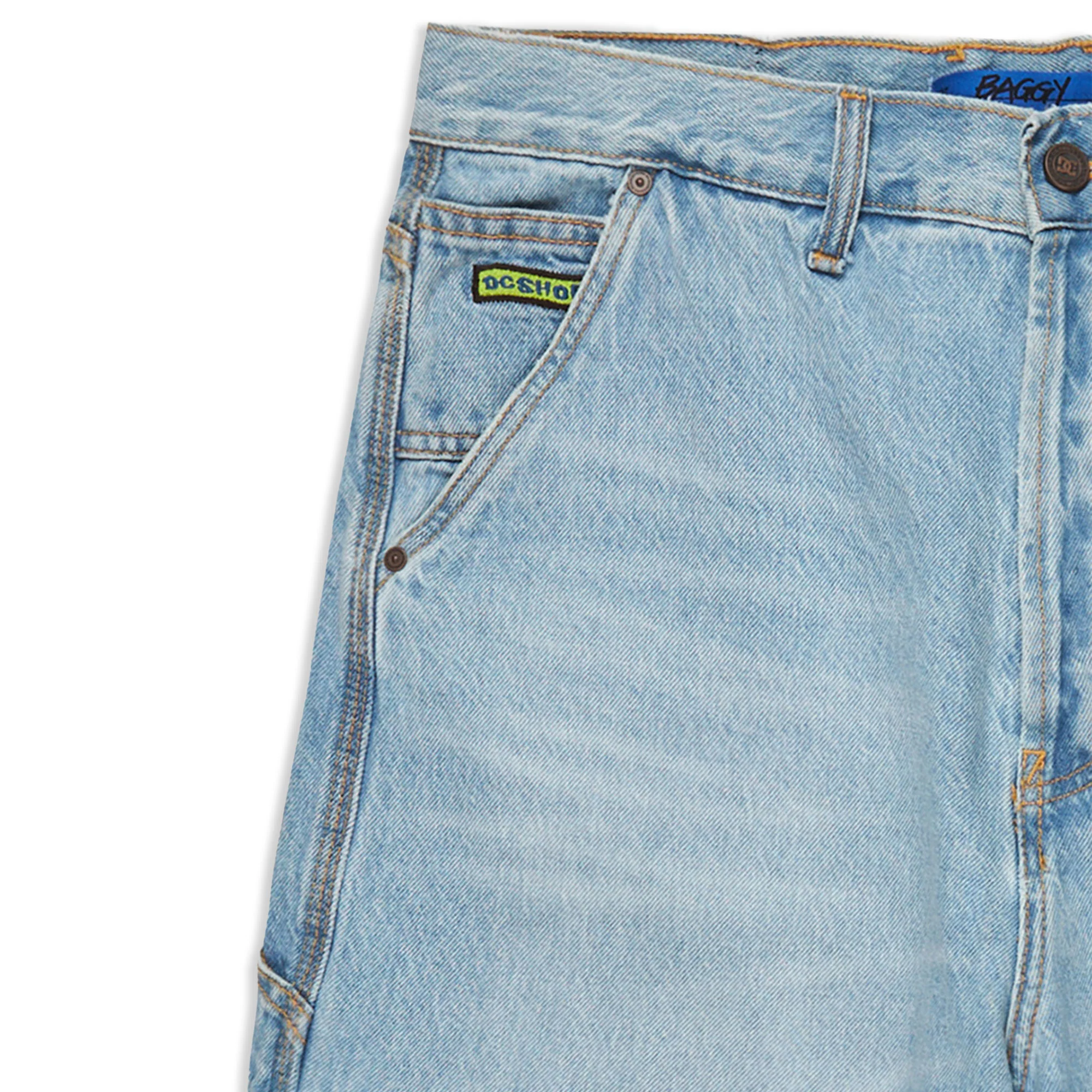 DC Shoes Carpenter 22" Baggy Shorts Indigo Light - Image 3