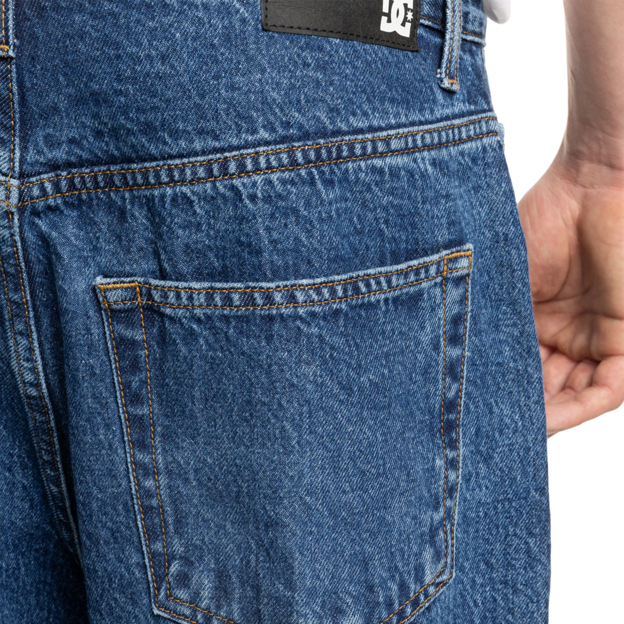 DC Shoes Worker Baggy Denim Pant Stone Indigo - Image 4