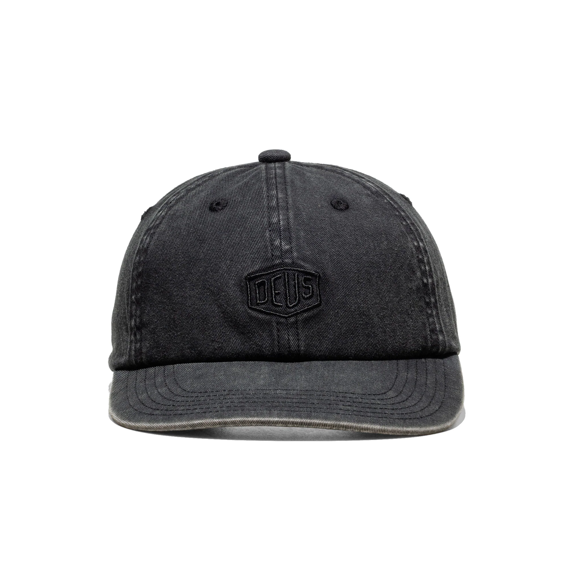 Deus Ex Machina Shield Garment Dyed Dad Cap Black