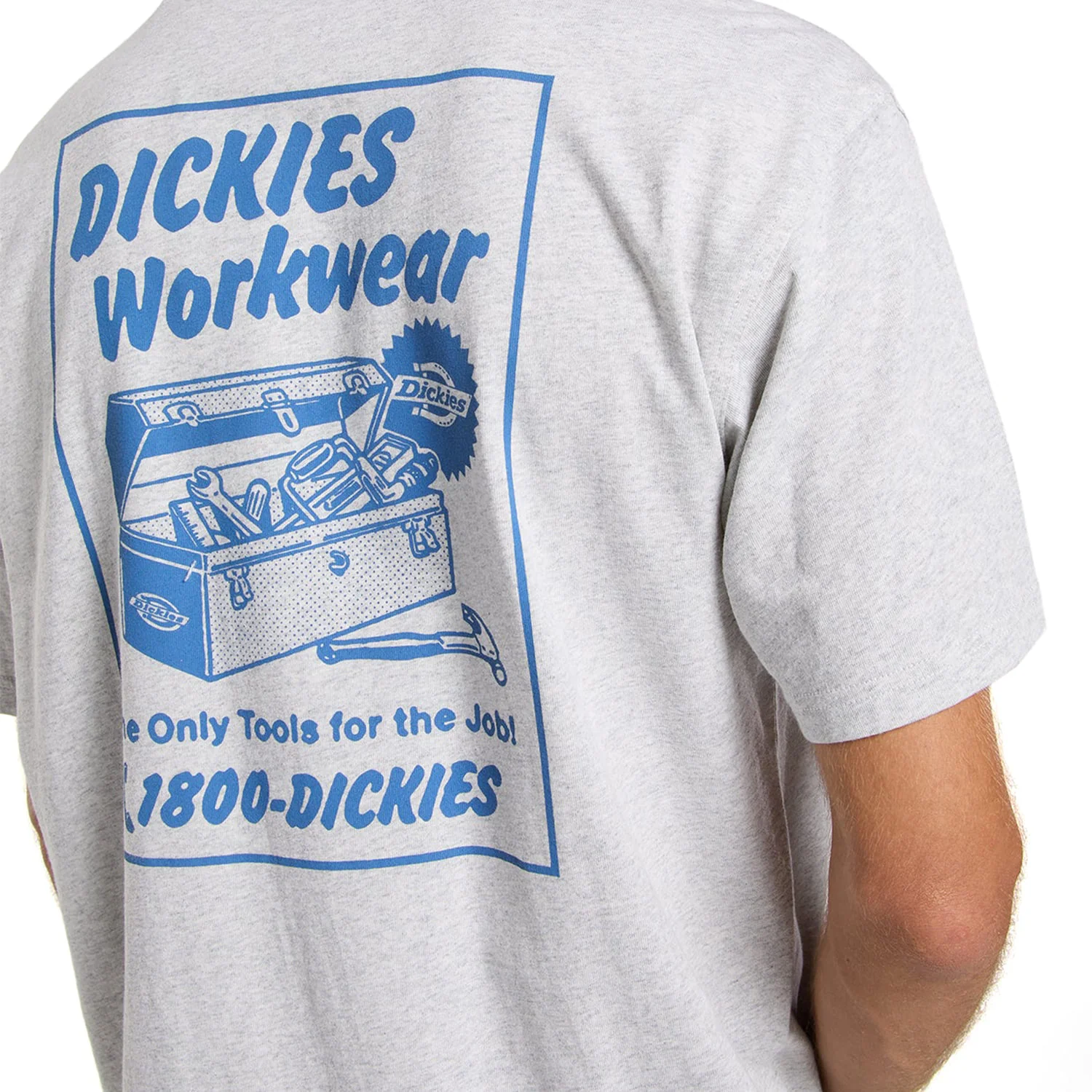 Dickies Dry Ridge SS Tee Light Gray - Image 3