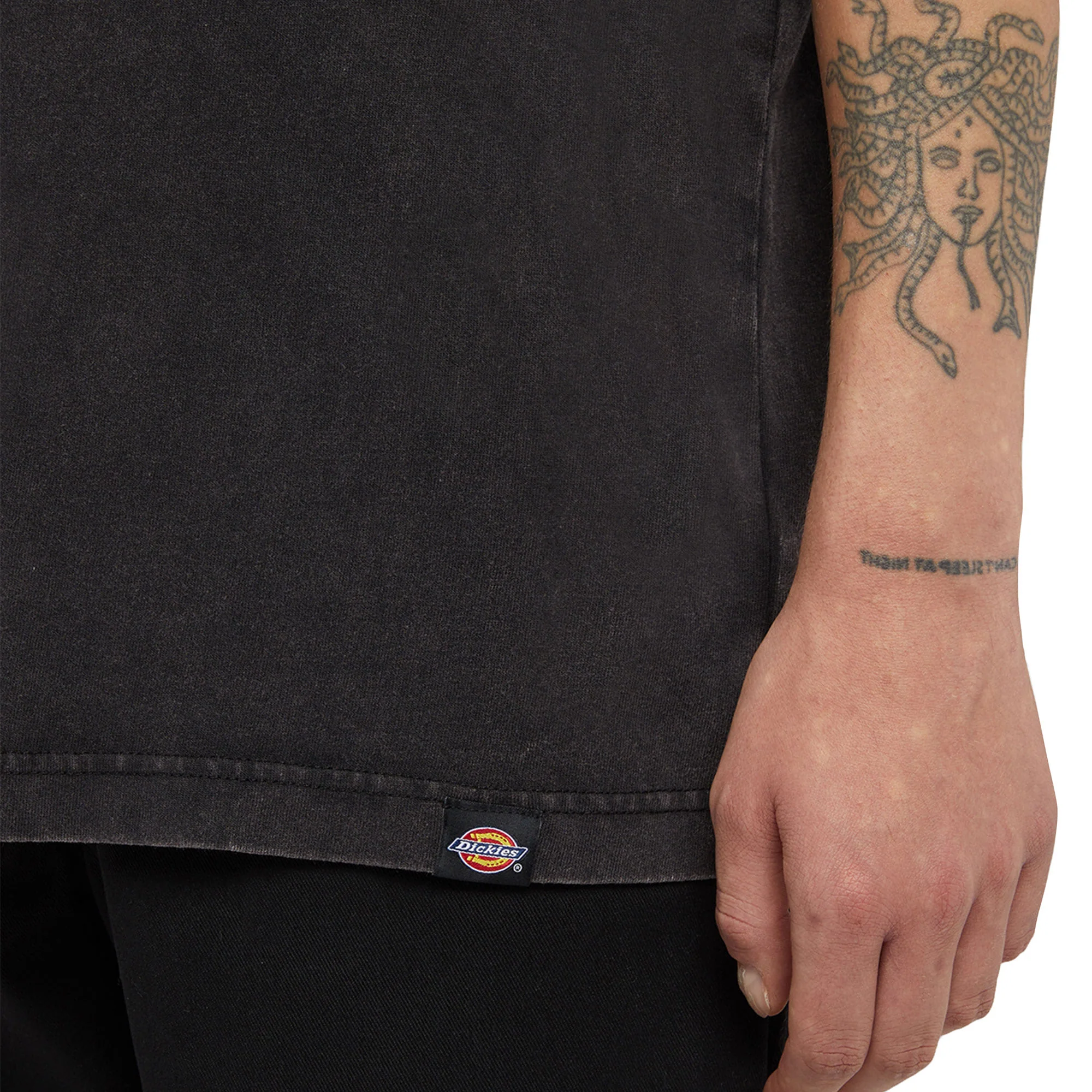 Dickies Plentywood SS Tee Double Dye/Acid Black - Image 4